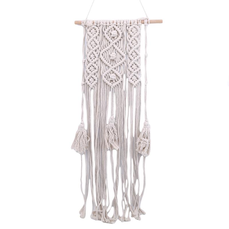 Tapestries Macrame Woven Wall Hanging Boho Chic Bohemian Room Geometric Tapestry Art Beautiful Apartment Dorm Decoration
Tapestries Macrame Woven Wall Hanging Boho Chic Bohemian Room Geometric Tapestry Art Beautiful Apartment Dorm Decoration