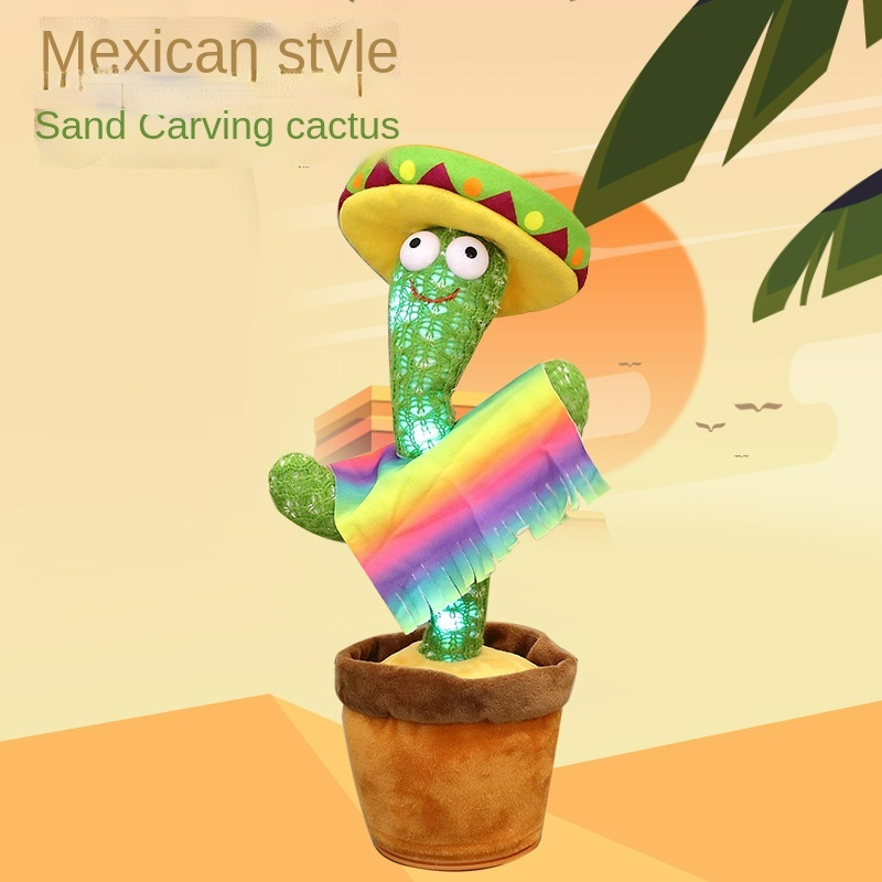 Dancing Cactus Cross-Border Enchanting Flower Cactus Twisting Music(The logistics price Pls Contact us)