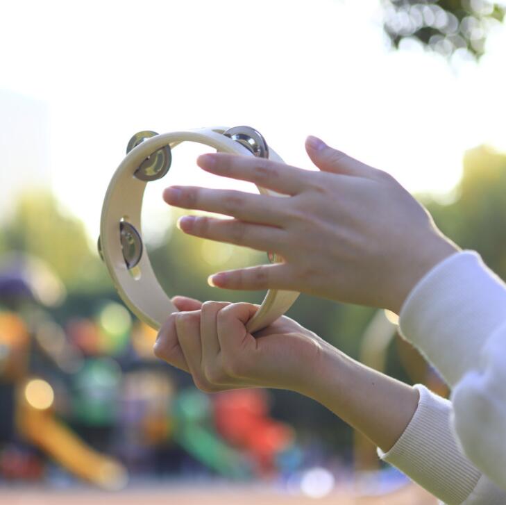Kids 6 inch Hand Held Musical Toy Headless Tambourine Bell with Metal Single Row and Wood Quality Educational
Kids 6 inch Hand Held Musical Toy Headless Tambourine Bell with Metal Single Row and Wood Quality Educational