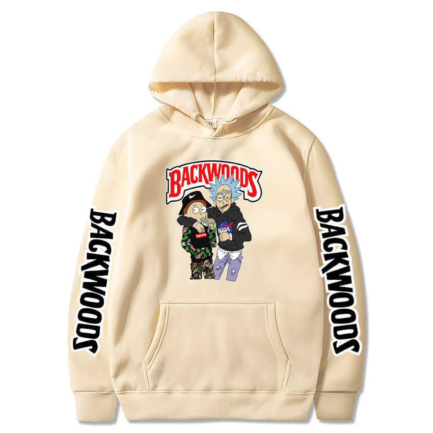 New Backwoods men's and women's printed pullover hoodie sportswear Korean style clothing casual and fun tops for boys and girls H0831