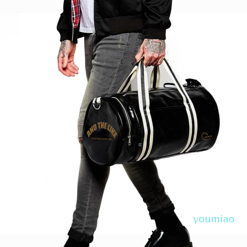 Outdoor Bags Sport Gym Bag For Women Men Shoulder With Shoes Storage Pocket Fitness Training Waterproof Leather Travel