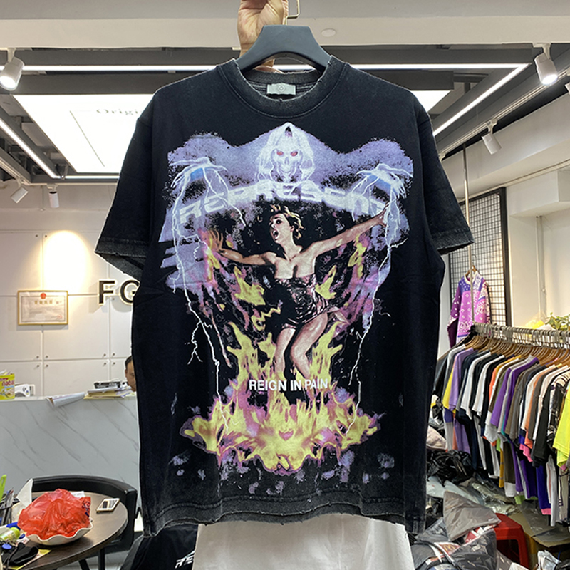Men Apparel T Shirt Vintage Black Magic Printed Cotton Short sleeve Hip Hop Casual T-Shirts Men's Womens Loose Tee, Fge377 black 
Men Apparel T Shirt Vintage Black Magic Printed Cotton Short sleeve Hip Hop Casual T-Shirts Men's Womens Loose Tee, Fge377 black