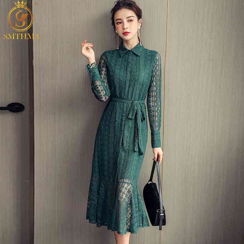 Spring Elegant Women Vintage Lace Long Sleeve Dresses High Waist Casual Slim Green Trumpet Mermaid Vestidos 210520, Photo color
Spring Elegant Women Vintage Lace Long Sleeve Dresses High Waist Casual Slim Green Trumpet Mermaid Vestidos 210520, Photo color