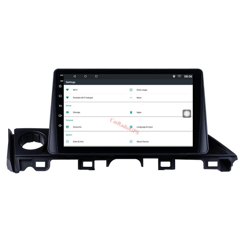 car dvd TouchScreen Player GPS Navigation system for Mazda ATENZA-2017 with USB 3G WIFI OBD2 Mirror Link 9 inch Android 10 HD