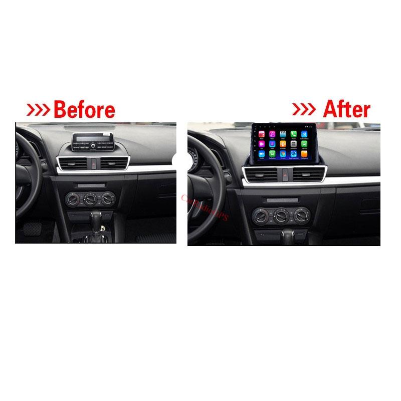 car dvd GPS Navigation Player for Mazda 3 Axela 2014-2015 with AM FM AUX MUSIC support Mirror Link DAB+ 9 Inch Android