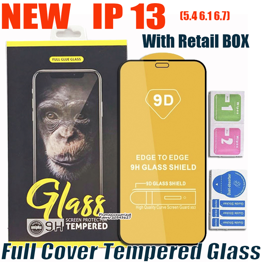 9D Full Cover Tempered Glass Phone Screen Protector For iPhone 13 12 11 Pro Max XR X XS Samsung S21 PLUS A22 A32 A42 A52 A72 5G A12 with retail box
9D Full Cover Tempered Glass Phone Screen Protector For iPhone 13 12 11 Pro Max XR X XS Samsung S21 PLUS A22 A32 A42 A52 A72 5G A12 with retail box