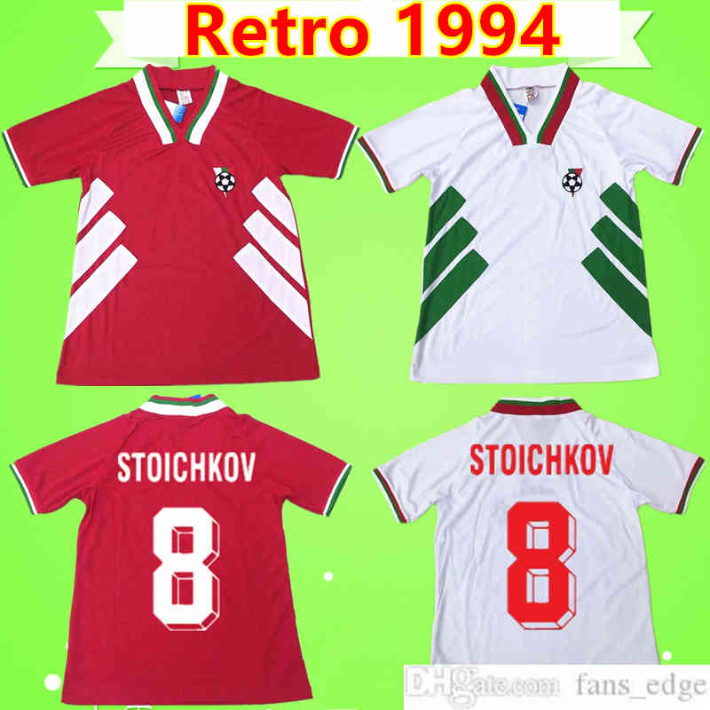 1994 Bulgaria Retro World Cup national team soccer jersey home away red white 94 Vintage football shirt top uniform #8 STOICHKOV #3 IVANOV #22 ANDONOV, Black;yellow
1994 Bulgaria Retro World Cup national team soccer jersey home away red white 94 Vintage football shirt top uniform #8 STOICHKOV #3 IVANOV #22 ANDONOV, Black;yellow