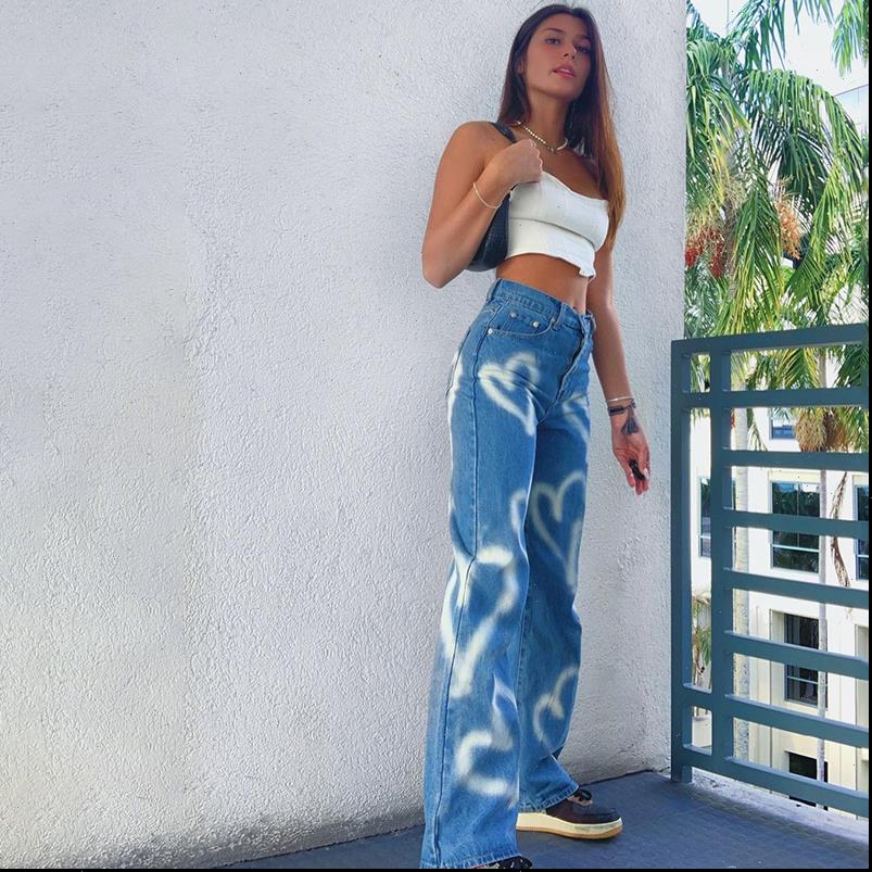 heart pattern blue jeans womens pants denim y2k vintage autumn harajuku straight high waist full length trousers, Black;white
heart pattern blue jeans womens pants denim y2k vintage autumn harajuku straight high waist full length trousers, Black;white