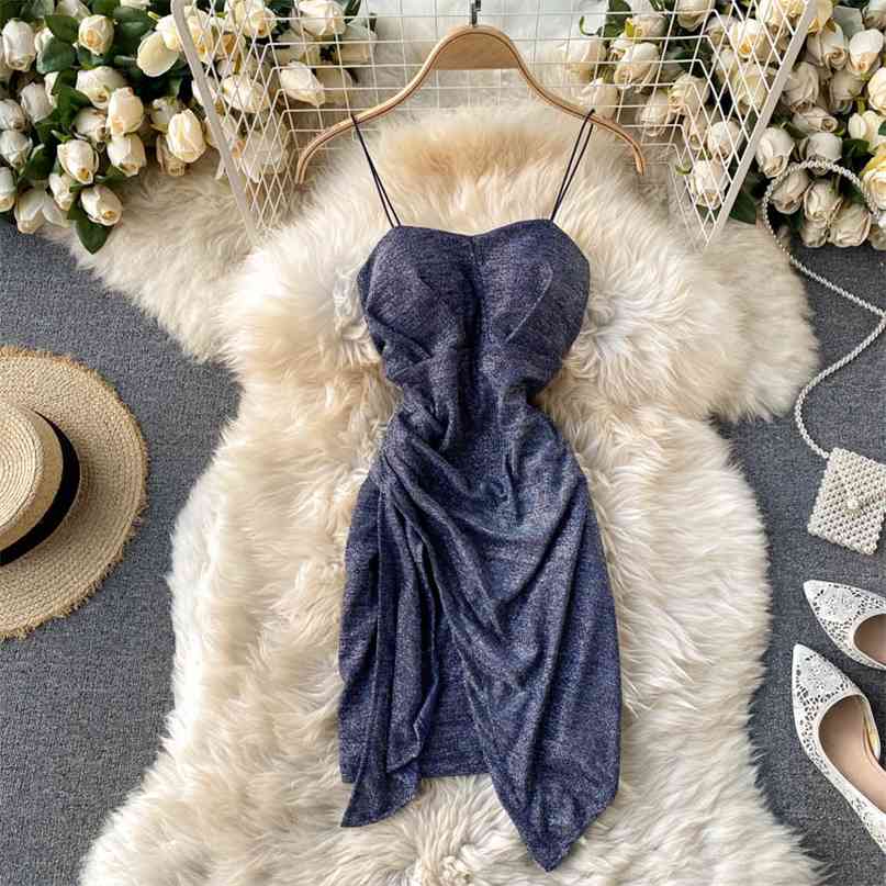 Women Sexy Dress Solid Spaghetti Strap Sleeveless Party Elegant Ladies Autumn Irregular Night Club 210603, Black
Women Sexy Dress Solid Spaghetti Strap Sleeveless Party Elegant Ladies Autumn Irregular Night Club 210603, Black