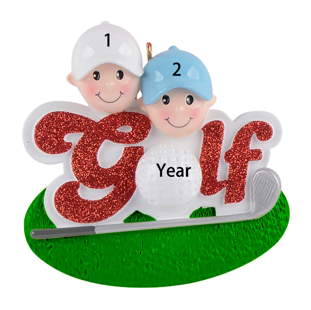 Personalized Golfer Boy Christmas Tree Ornament - 2 Heads Man Golf Player with Cap Profession Member Hobby Caddy Amateurs Keepsake Gift Present for Golfer Friend
Personalized Golfer Boy Christmas Tree Ornament - 2 Heads Man Golf Player with Cap Profession Member Hobby Caddy Amateurs Keepsake Gift Present for Golfer Friend
