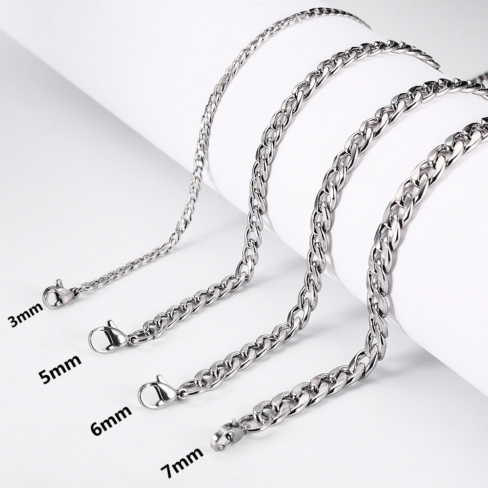 Stainless Steel Cuban Link Chain Necklaces for Women Men Long Hip Hop Cuba Necklace Neck Collar Fashion Jewelry Gift Accessories
Stainless Steel Cuban Link Chain Necklaces for Women Men Long Hip Hop Cuba Necklace Neck Collar Fashion Jewelry Gift Accessories