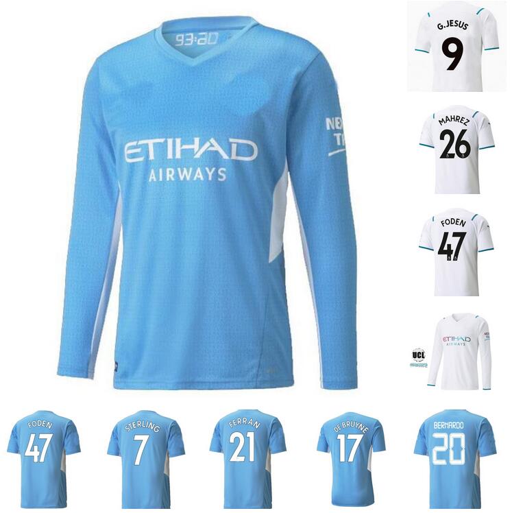 21 22 city soccer jerseys 2021 2022 man GREALISH FODEN STERLING football shirt manchester DE BRUYNE GESUS BERNARDO MAHREZ RODRIGO men Long sleeve
21 22 city soccer jerseys 2021 2022 man GREALISH FODEN STERLING football shirt manchester DE BRUYNE GESUS BERNARDO MAHREZ RODRIGO men Long sleeve