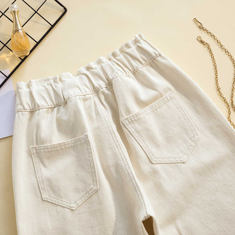 Women's Jeans Plus Size High Waist Harem Denim Pants Baggy Femme Vintage Straight Trouser Casual Oversize Mom 210922