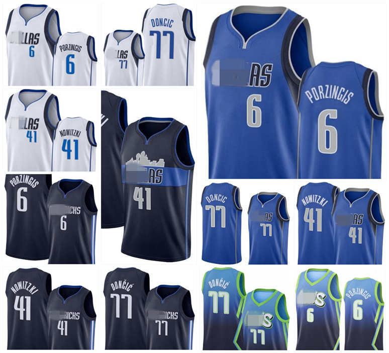 77 Doncic Kristaps 6 Porzingis Jersey Dirk 41 Nowitzki City Bule White Shirt 2021 Men Basketball Jerseys, Colour 3
77 Doncic Kristaps 6 Porzingis Jersey Dirk 41 Nowitzki City Bule White Shirt 2021 Men Basketball Jerseys, Colour 3