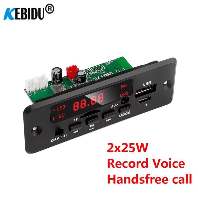 2*25W MP3 Player Decoder Board Handsfree 12V Bluetooth 5.0 50W Car FM Radio Module Support TF USB AUX & MP4 Players
2*25W MP3 Player Decoder Board Handsfree 12V Bluetooth 5.0 50W Car FM Radio Module Support TF USB AUX & MP4 Players