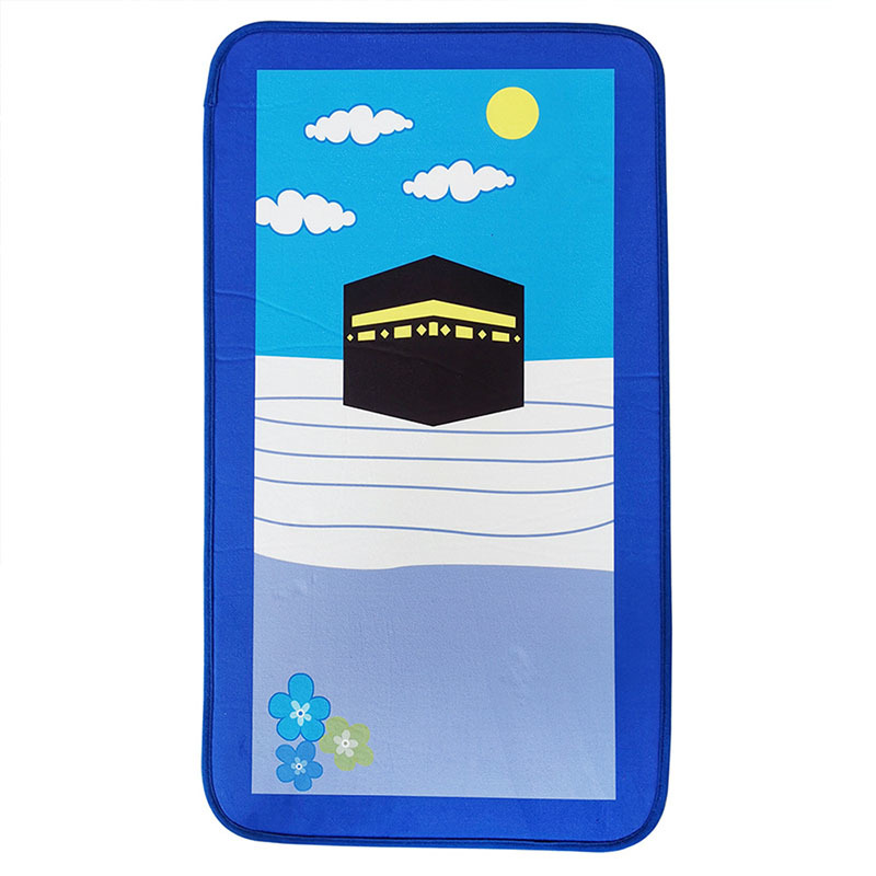 Kids Children Prayer Mat Thick Soft Islamic Muslim Musallah Prayer Rug Carpet tapis de priere Islam Praying Mat Rugs Sajadah 210329
