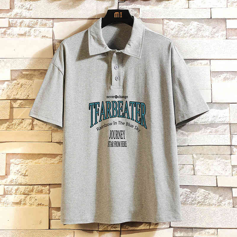 Polos design d'hommes Angleterre 2021 Marque Fashion Imprimer Polo Chemises à manches courtes pour hommes en coton d'été noir Tops blancs T-shirt