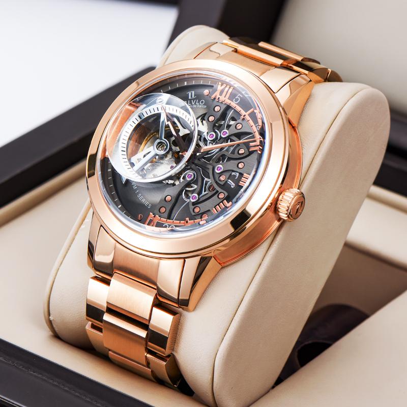 Wristwatches OBLVLO Top Brand Men Skeleton Dial Rose Gold Automatic Mechanical Watches For Bracelet Watch Montre Homme VM, Vm-ywy
Wristwatches OBLVLO Top Brand Men Skeleton Dial Rose Gold Automatic Mechanical Watches For Bracelet Watch Montre Homme VM, Vm-ywy