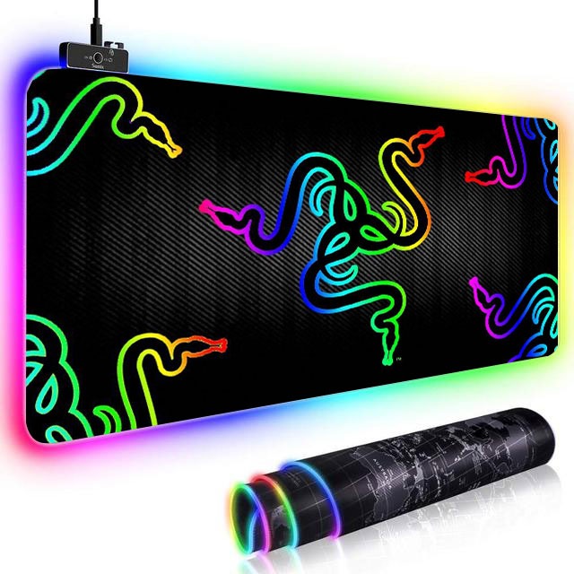 Large RGB Mouse Pad xxl Gaming Mousepad LED Mause Pad Gamer Copy Razer Mouse Carpet Big keyboard mouse pad Mat with Backlit gift