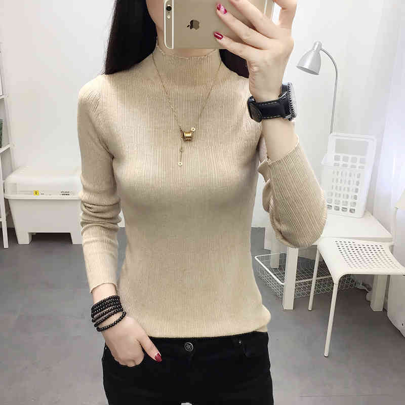 sueter mujer invierno Flat Knitted women pullover sweater winter clothes women chompas para mujer Office Lady 5880 50 210417