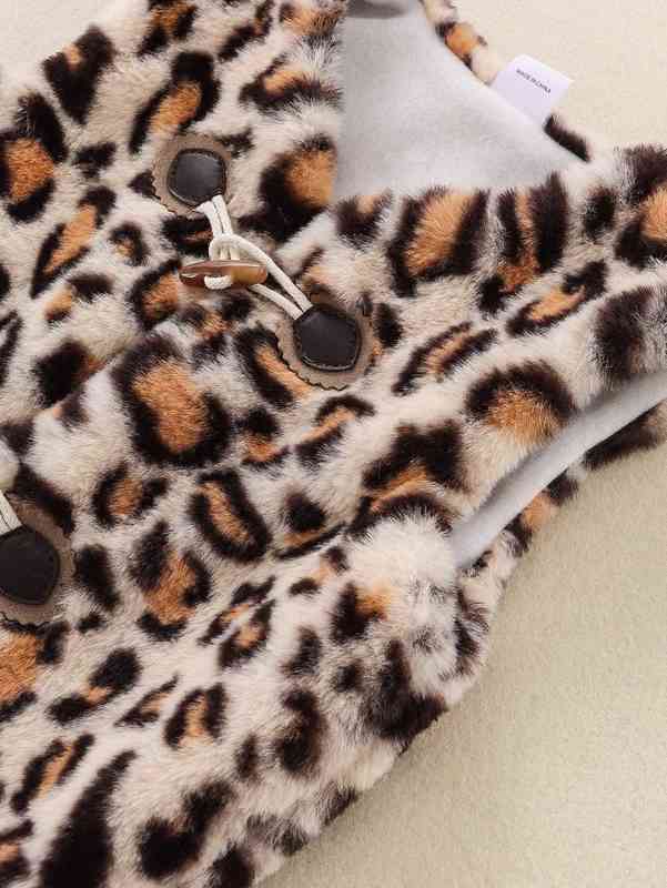 Baby Leopard Duffle Teddy Coat SHE