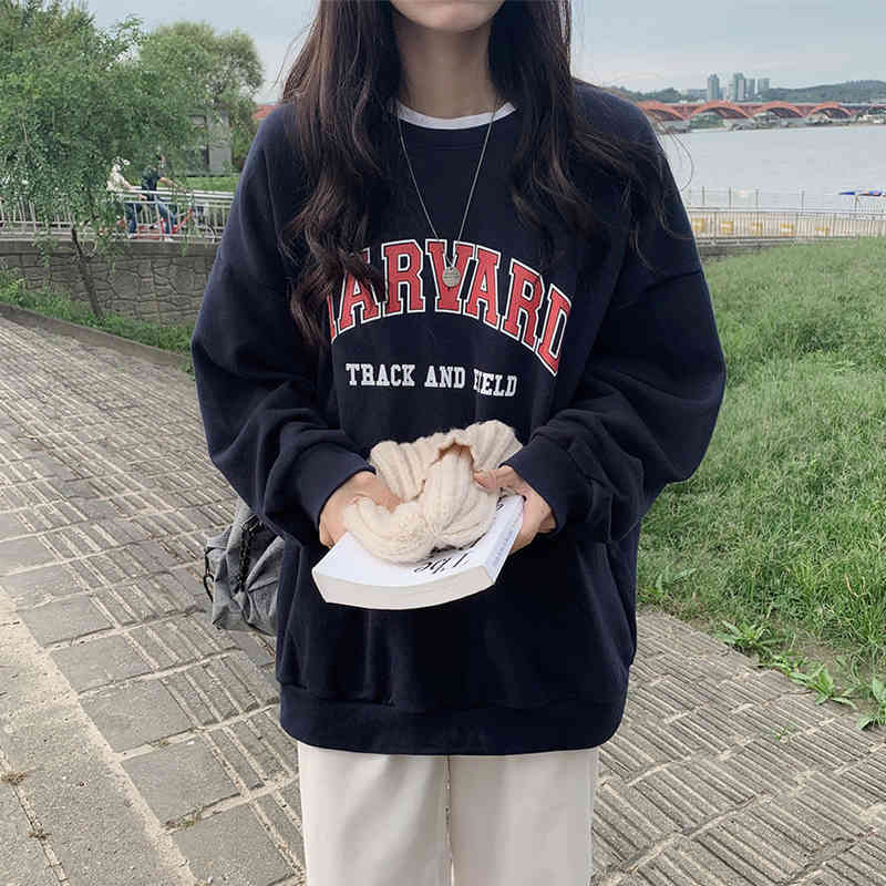 Qooth Oversized Hoodies Gothic Harajuku Streetwear Chic Letter Print Sweatshirt Navy Grey Hoodies Women Loose Pullover QT436 210518
Qooth Oversized Hoodies Gothic Harajuku Streetwear Chic Letter Print Sweatshirt Navy Grey Hoodies Women Loose Pullover QT436 210518