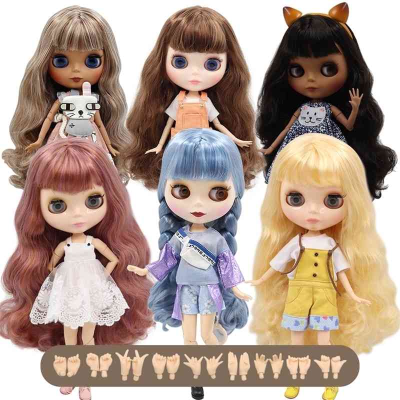 ICY DBS Blyth 1/6 joint body BJD toy white shiny black frosted face with extra hands AB and panel DIY doll girl, Nude doll10
ICY DBS Blyth 1/6 joint body BJD toy white shiny black frosted face with extra hands AB and panel DIY doll girl, Nude doll10