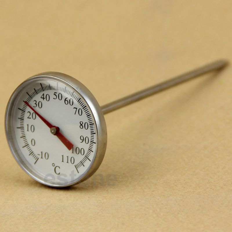 1 Pc Cooking Milk Food Coffee Rvs Sensor Large Dial Thermometer New
