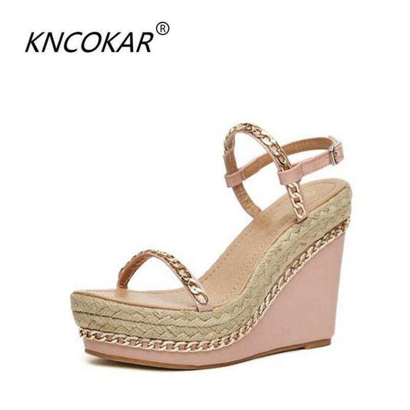 Rome Water Drill Women's Shoes Fashion Waterproof Platform Super High Heels, Sexy Chain Metal Decoration Slope And Sandals, Black
Rome Water Drill Women's Shoes Fashion Waterproof Platform Super High Heels, Sexy Chain Metal Decoration Slope And Sandals, Black