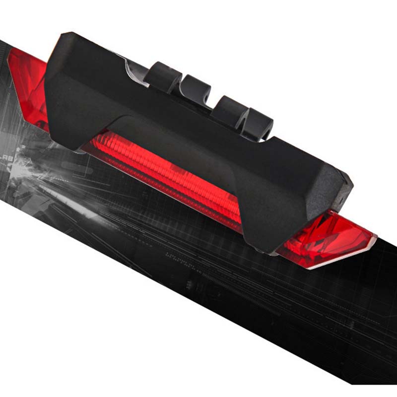 LED Light Bicycle Rear Tail Lights USB Rechargeable Mountain Bike Lamp Waterproof Vehicle Accessories