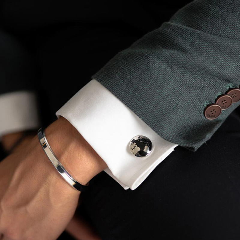 Fashion Cuff Bracelets Bangles Men Women Stainless Steel Gold width 6mm Bangle Bracelet Pulseras Luxury Jewelry
