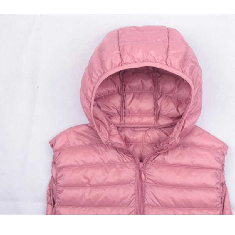 SEDUTMO Winter Plus Size 3XL Womens Down Coat Long Hooded Vest Ultra Light Waistcoat Autumn Slim Jacket Parkas ED915 210819