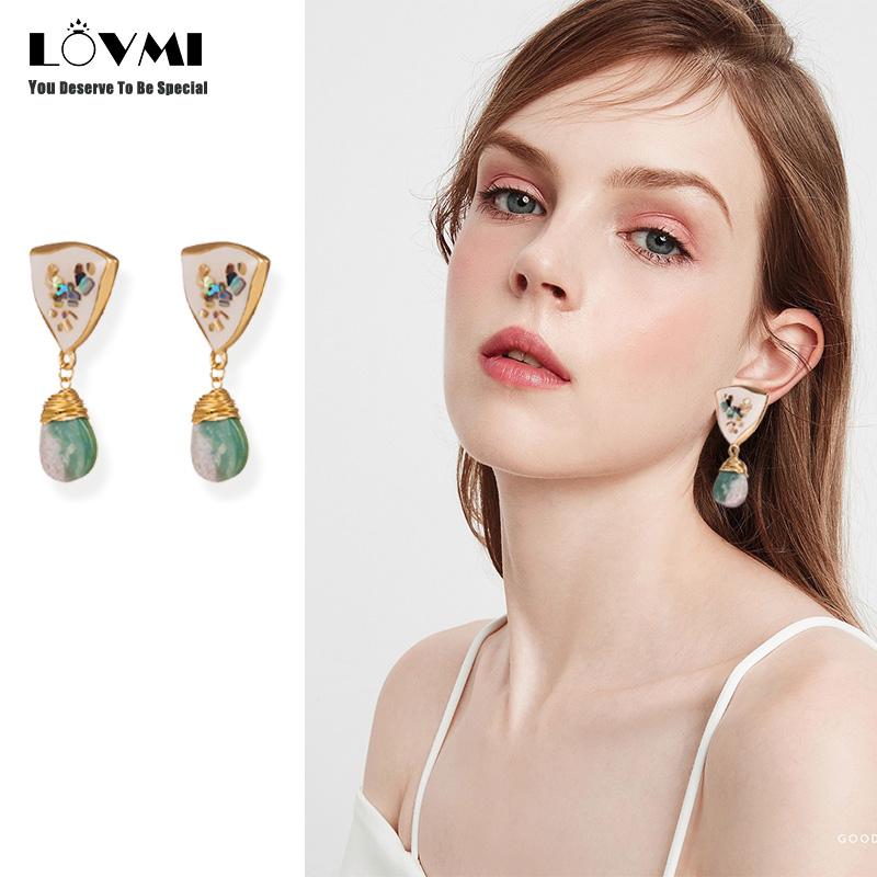Lovmi Unique Retro Silver Earrings For Women Girls Triangle Flower Painting With Copper Agate Eardrop Holiday Party Dangle & Chandelier
Lovmi Unique Retro Silver Earrings For Women Girls Triangle Flower Painting With Copper Agate Eardrop Holiday Party Dangle & Chandelier