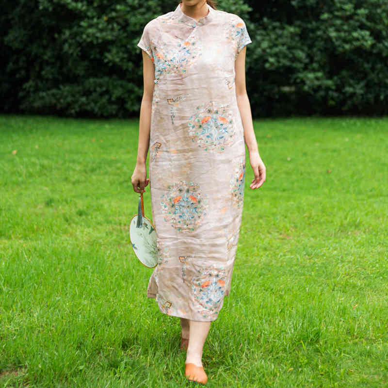 Johnature Women Ramie Print Floral Dresses Stand Button Chinese Style Cheongsam Summer Female Clothes A-Line Dresses 210521, Mixed color
Johnature Women Ramie Print Floral Dresses Stand Button Chinese Style Cheongsam Summer Female Clothes A-Line Dresses 210521, Mixed color