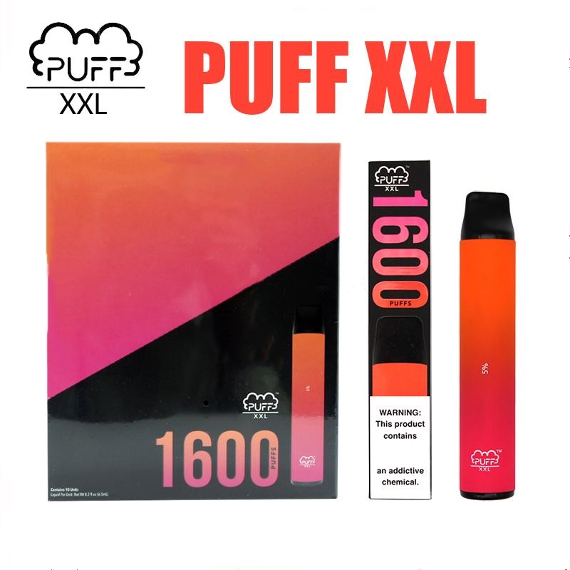 Disposable E-cigarettes Prefilled Vape Pen 6.5ml 1600 Puffs 1000mAh Battery Puff Bar XXL VS PuffPlus Xtra Puffbars
Disposable E-cigarettes Prefilled Vape Pen 6.5ml 1600 Puffs 1000mAh Battery Puff Bar XXL VS PuffPlus Xtra Puffbars