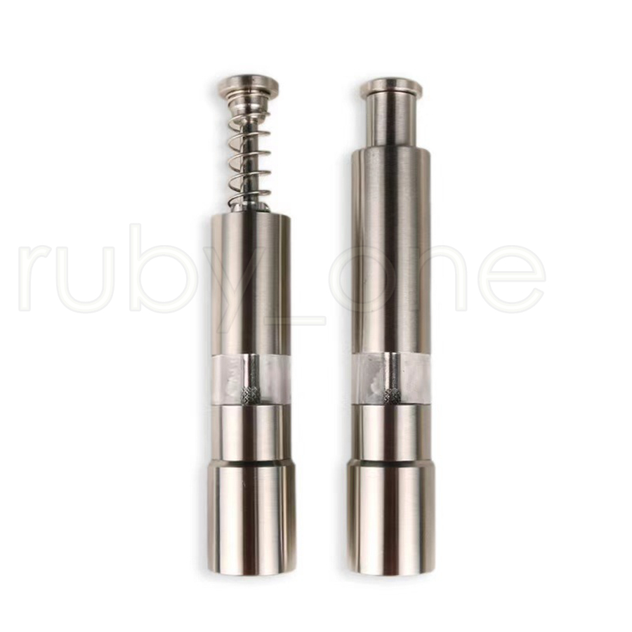 Manual Pepper Mill Salt Shakers One-handed Pepper Grinder Stainless Steel Spice Sauce Grinders Stick Kitchen Tools 27*153mm RRA4361
Manual Pepper Mill Salt Shakers One-handed Pepper Grinder Stainless Steel Spice Sauce Grinders Stick Kitchen Tools 27*153mm RRA4361