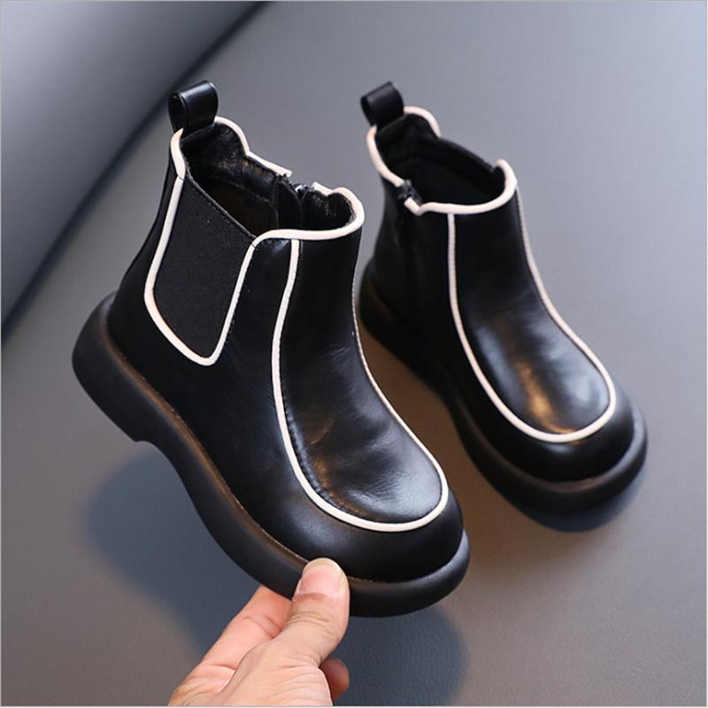 Boots 2021 Autumn Children Genuine Leather Soft Sole Zip Side Kids Ankle Waterproof Girls Boys Rubber, Black;grey
Boots 2021 Autumn Children Genuine Leather Soft Sole Zip Side Kids Ankle Waterproof Girls Boys Rubber, Black;grey