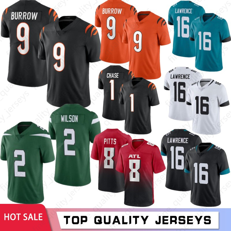 Cincinnatis 9 Joe Burrow 2 Zach Wilson Men Football Jerseys Bengal Travis Etienne 8 Kyle Pitts 16 Trevor Lawrence 1 Ja'Marr Chase Jersey Stock 2021 Draft S-XXXL, Lieying
Cincinnatis 9 Joe Burrow 2 Zach Wilson Men Football Jerseys Bengal Travis Etienne 8 Kyle Pitts 16 Trevor Lawrence 1 Ja'Marr Chase Jersey Stock 2021 Draft S-XXXL, Lieying