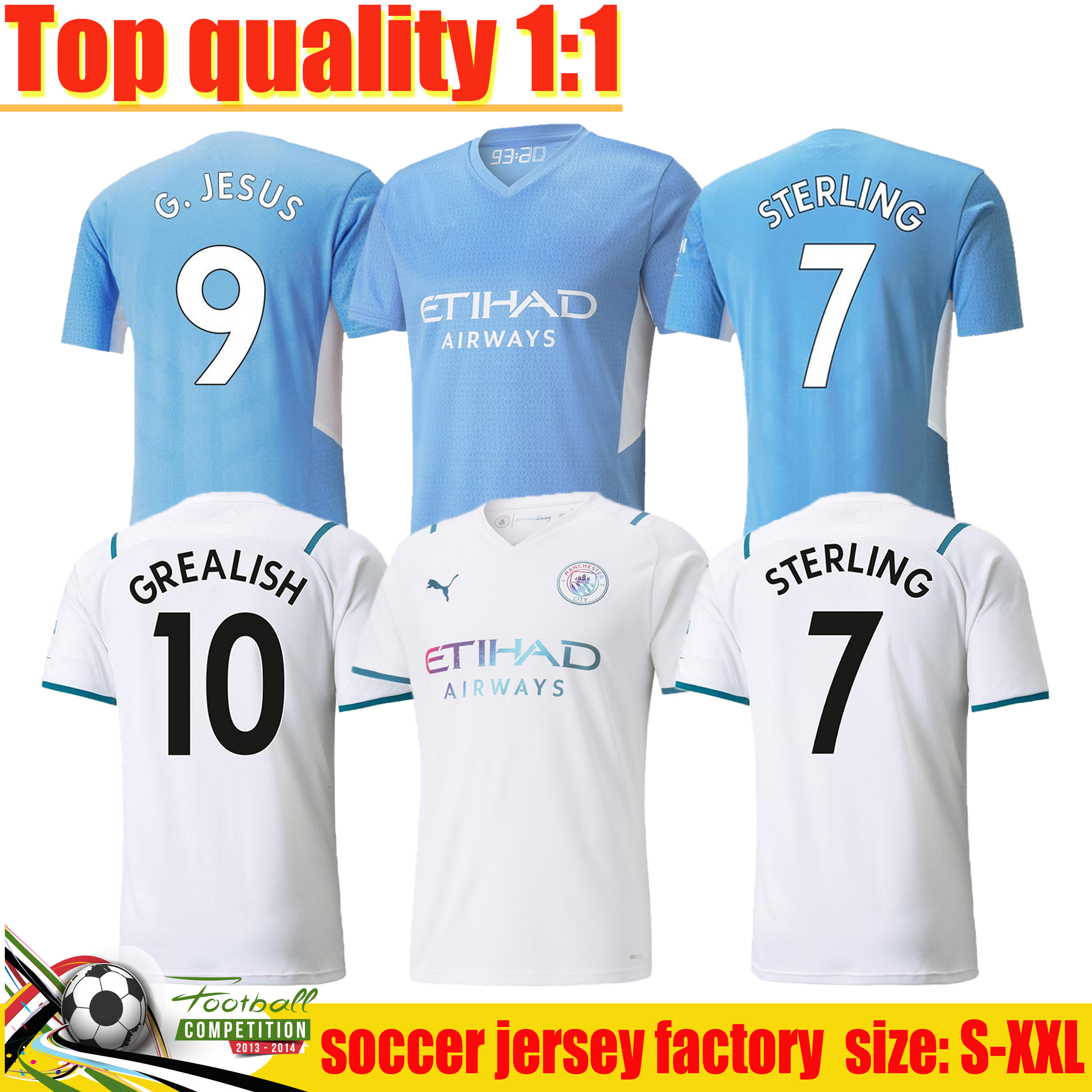 21/22 city soccer jerseys 2021 2022 Home Away GREALISH STERLING FODEN DE BRUYNE GESUS BERNARDO MAHREZ FERRAN men football shirt kits, 21/22 home
21/22 city soccer jerseys 2021 2022 Home Away GREALISH STERLING FODEN DE BRUYNE GESUS BERNARDO MAHREZ FERRAN men football shirt kits, 21/22 home