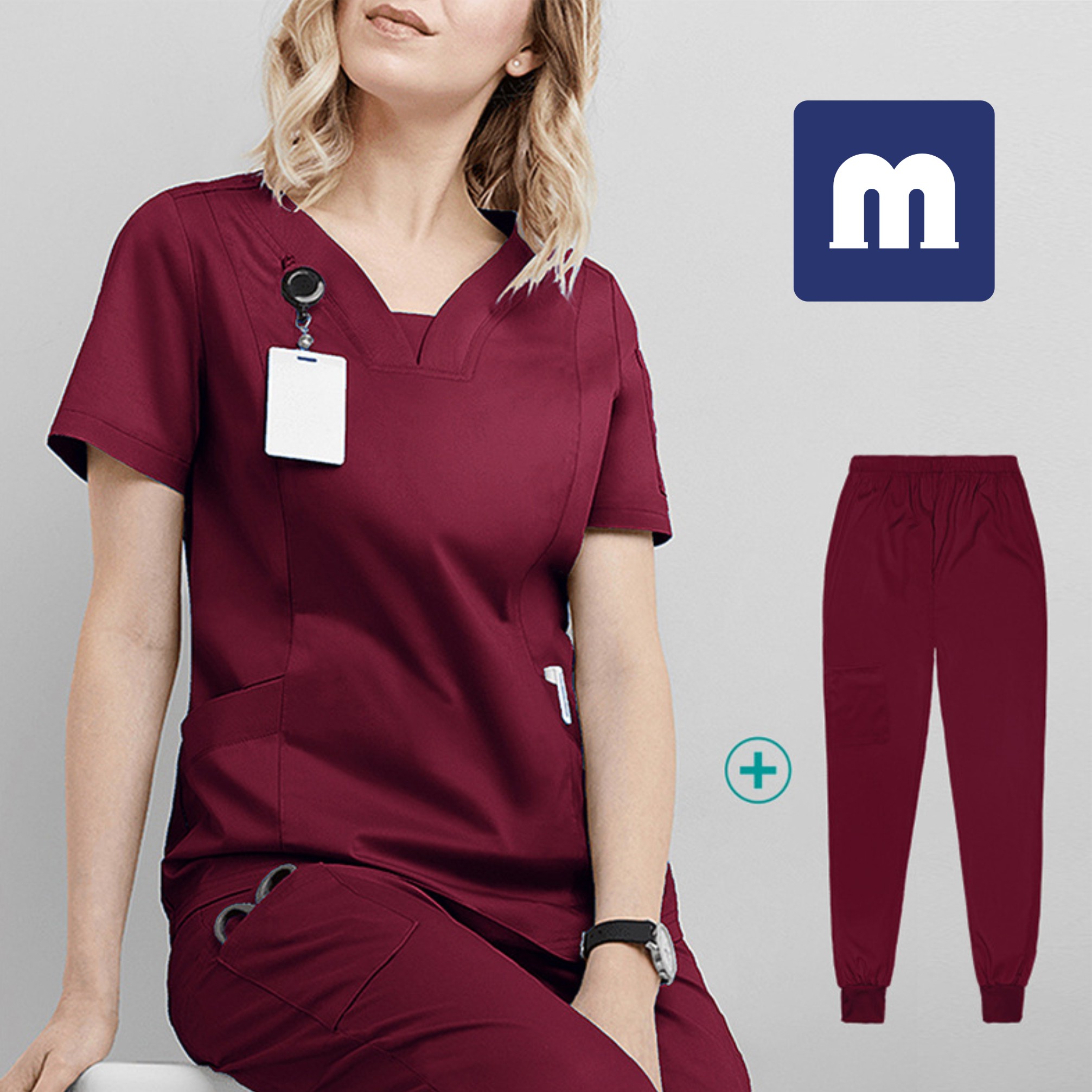 Medigo-042 Women's Two Piece Pants Scrubs hospital uniform Workwear Women Health nurse Dental operating room hand washing suit doctor beauty salon work clothes shirt, Blue
Medigo-042 Women's Two Piece Pants Scrubs hospital uniform Workwear Women Health nurse Dental operating room hand washing suit doctor beauty salon work clothes shirt, Blue