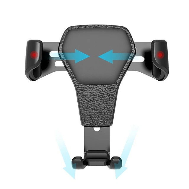 Automatic Locking Gravity Universal Air Vent GPS Cell Phone Holder Car Mount Stand Grille Buckle Type Compatible with All Apple iP