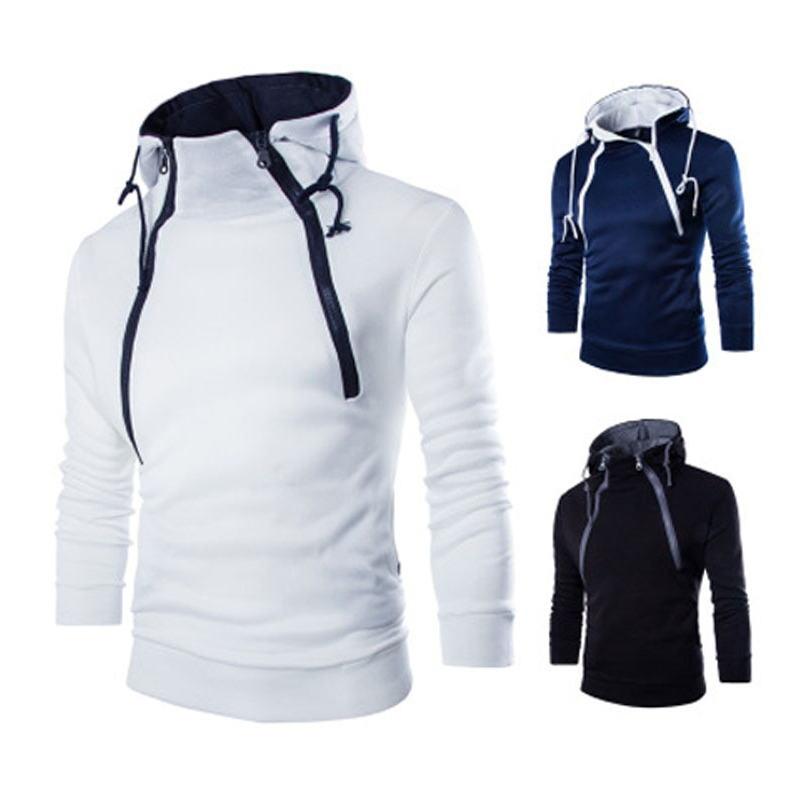 Men's Hoodies & Sweatshirts The 2021 Fashion Front, Double Zipper Cardigan, Clash-colored Hooded Coat, European Fleece Hoodie, White
Men's Hoodies & Sweatshirts The 2021 Fashion Front, Double Zipper Cardigan, Clash-colored Hooded Coat, European Fleece Hoodie, White
