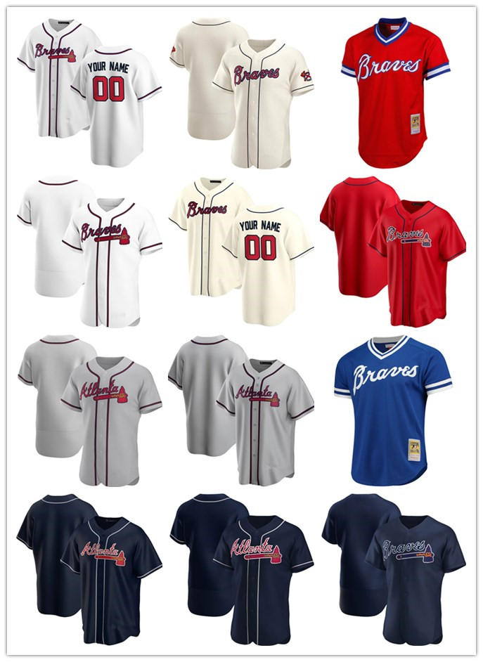 Custom Jersey Mens women Youth Atlanta Braves any name number Authentic Baseball Jerseys white Red Navy stitching, Blue;black 
Custom Jersey Mens women Youth Atlanta Braves any name number Authentic Baseball Jerseys white Red Navy stitching, Blue;black