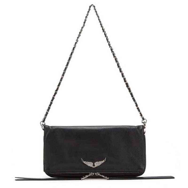 Bag tote handbag bolso mujer Woman Crossbody Women Shoulder s Genuine Leataher Personality Wings Chain Messenger Womens Sac A Main 1116, Black
Bag tote handbag bolso mujer Woman Crossbody Women Shoulder s Genuine Leataher Personality Wings Chain Messenger Womens Sac A Main 1116, Black