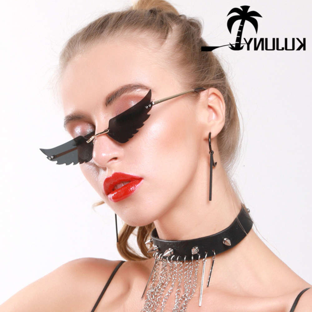 sunglasses KUJUNY Fashion Frameless Cat Eye Sunglasses For Women Unique Sun Glasses Metal Temples Rimless Eyeglasses Ladies Eyewears, Black
sunglasses KUJUNY Fashion Frameless Cat Eye Sunglasses For Women Unique Sun Glasses Metal Temples Rimless Eyeglasses Ladies Eyewears, Black