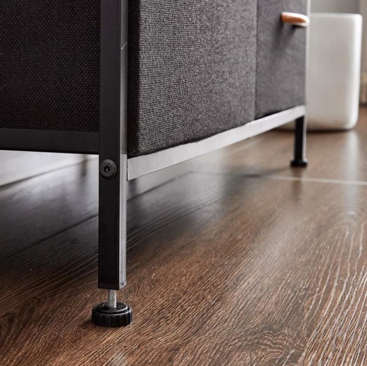 2022 Living Room Furniture 5 Drawer Dresser Storage Organizer Fabric Unit Easy Pull Bins with Steel Frame Wood Top Closets for Entryway Hallway Bedroo