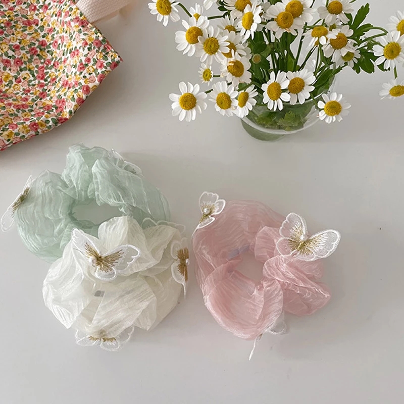 Butterfly Pearl Net Yarn Hair Tie Women Romantic Rope Transparent Tulle Organza Hair Ties Hair Accessories
Butterfly Pearl Net Yarn Hair Tie Women Romantic Rope Transparent Tulle Organza Hair Ties Hair Accessories