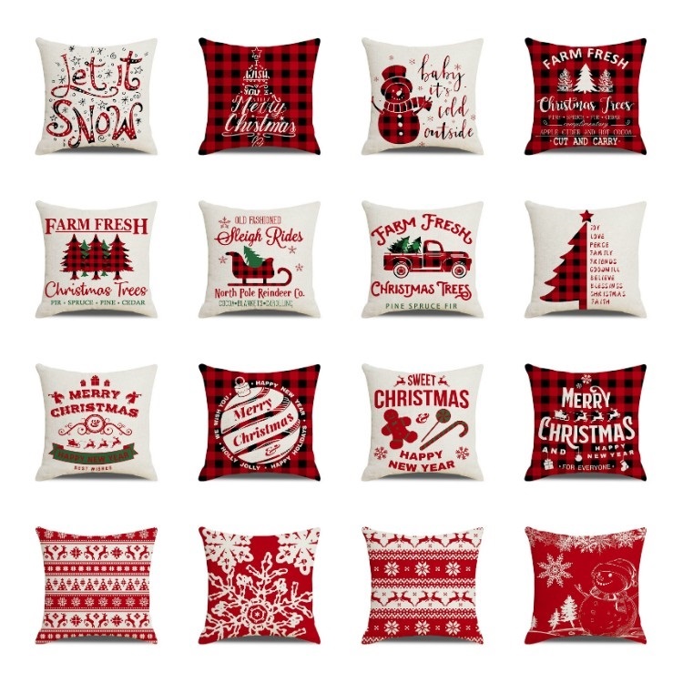 Christmas lattice Pillow Case linen 45*45cm pillow cover home Textiles sofa cushion cover office Christmas decorations T2I52764, Multi color
Christmas lattice Pillow Case linen 45*45cm pillow cover home Textiles sofa cushion cover office Christmas decorations T2I52764, Multi color