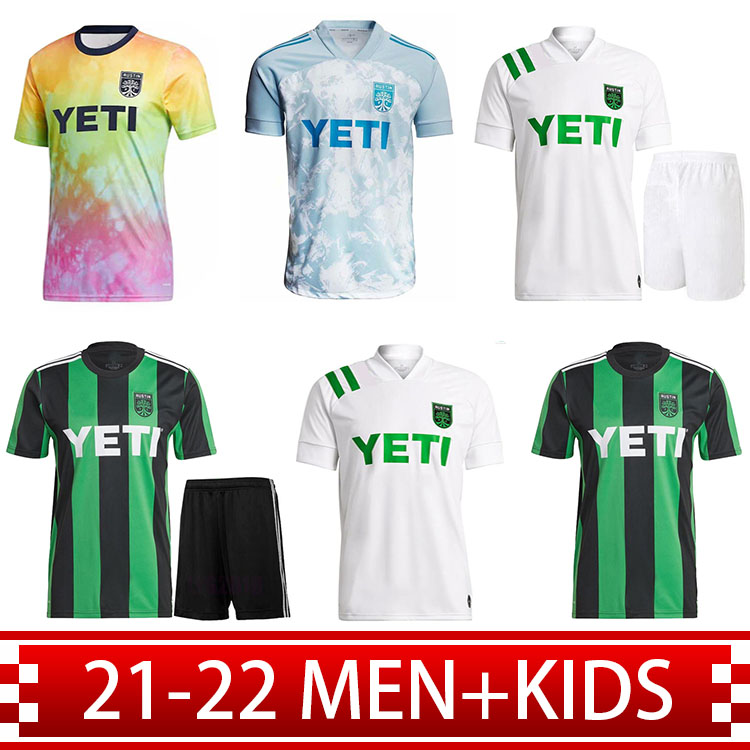 2021 2022 Austin FC soccer jerseys Inaugural MLS 21 22 Home Black Away White DARIO CONCA KLEBER XAVIER BAEZ Customize men+kids kit Football Shirts, Black;yellow
2021 2022 Austin FC soccer jerseys Inaugural MLS 21 22 Home Black Away White DARIO CONCA KLEBER XAVIER BAEZ Customize men+kids kit Football Shirts, Black;yellow