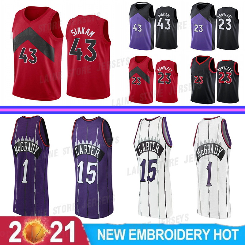 Vince 15 Carter Pascal 43 Siakam Fred 23 VanVleet Basketball Jersey Retro Tracy 1McGrady Vintage Jerseys, White mens
Vince 15 Carter Pascal 43 Siakam Fred 23 VanVleet Basketball Jersey Retro Tracy 1McGrady Vintage Jerseys, White mens